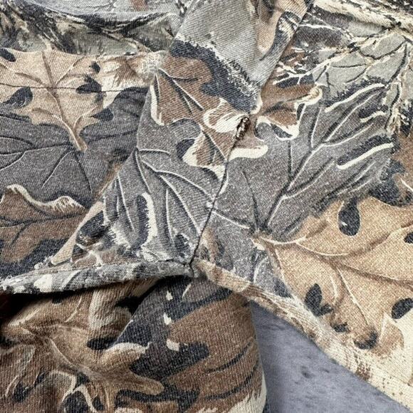 Vintage Walls Single Stitch Advantage Tree Leaf Camo Long Sleeve Pocket T Shirt - Picture 5 of 7